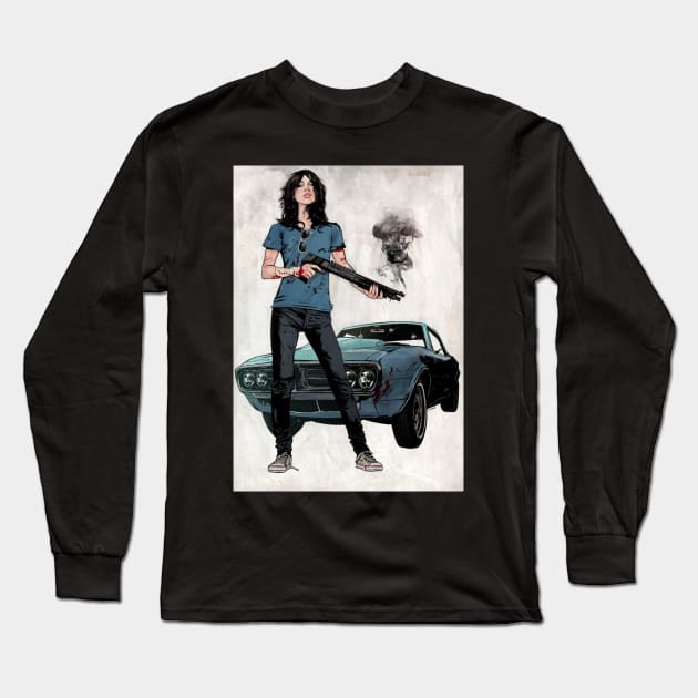 Live the ponygirl life and drive a mustang Long Sleeve T-Shirt by YT-Penguin